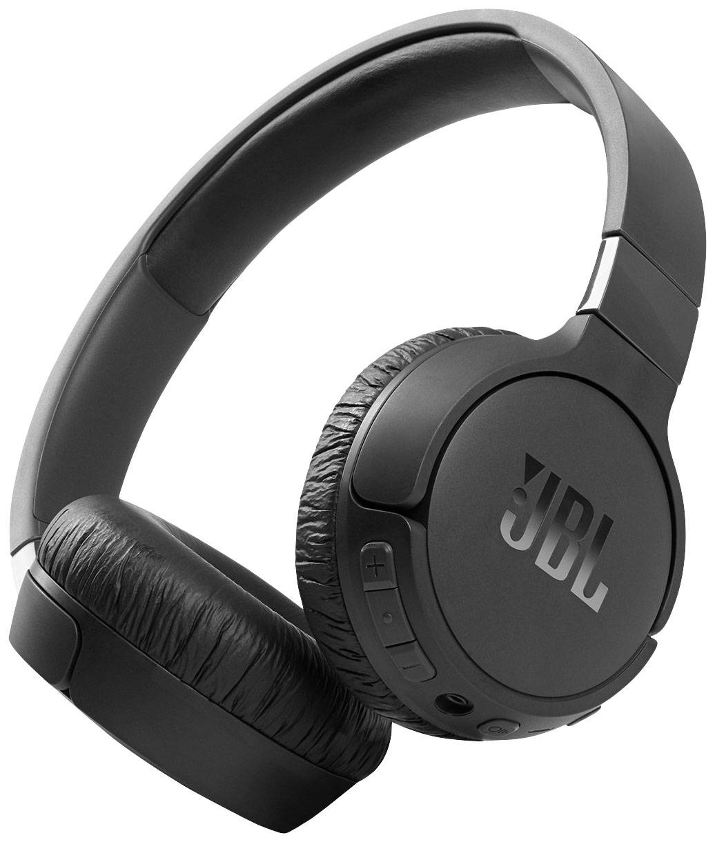 JBL Tune 660 NC On Ear Kopfhörer Bluetooth® Schwarz Noise Cancelling Headset, Faltbar, Mikrofon-Stummschaltung