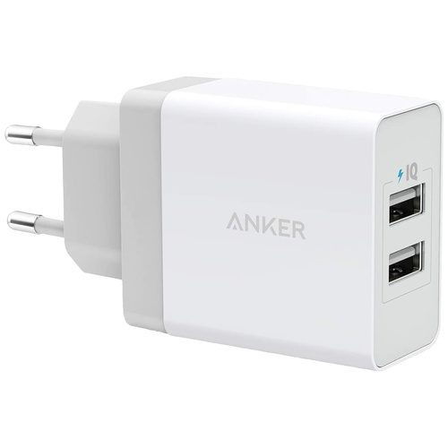 Anker 24W 2 Port USB Ladegerät 848061019124 USB-Ladegerät Innenbereich, Steckdose Ausgangsstrom (max.) 4.8 A 2 x USB