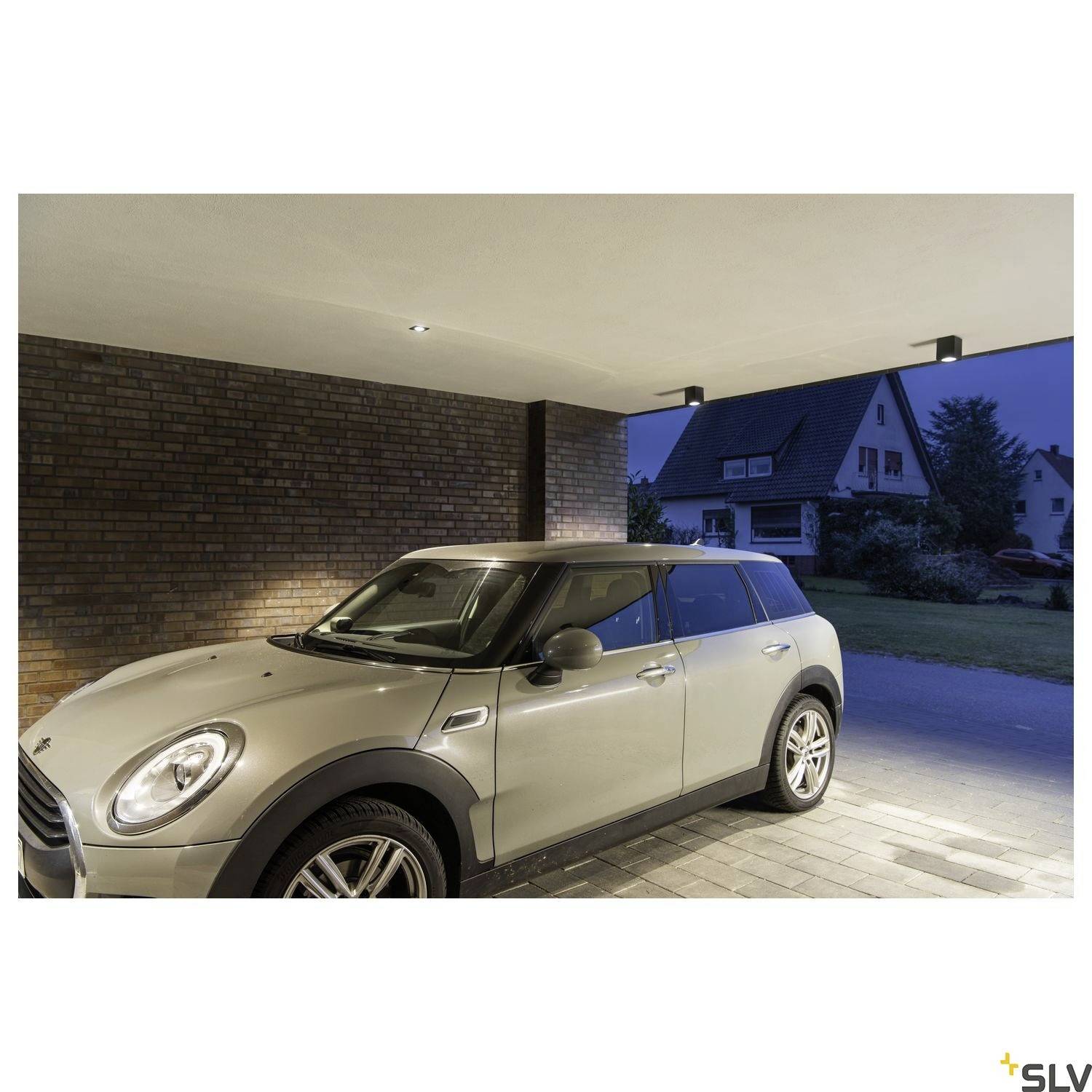 SLV 1003421 ENOLA SQUARE M LED-Deckenleuchte LED fest eingebaut 10W Anthrazit