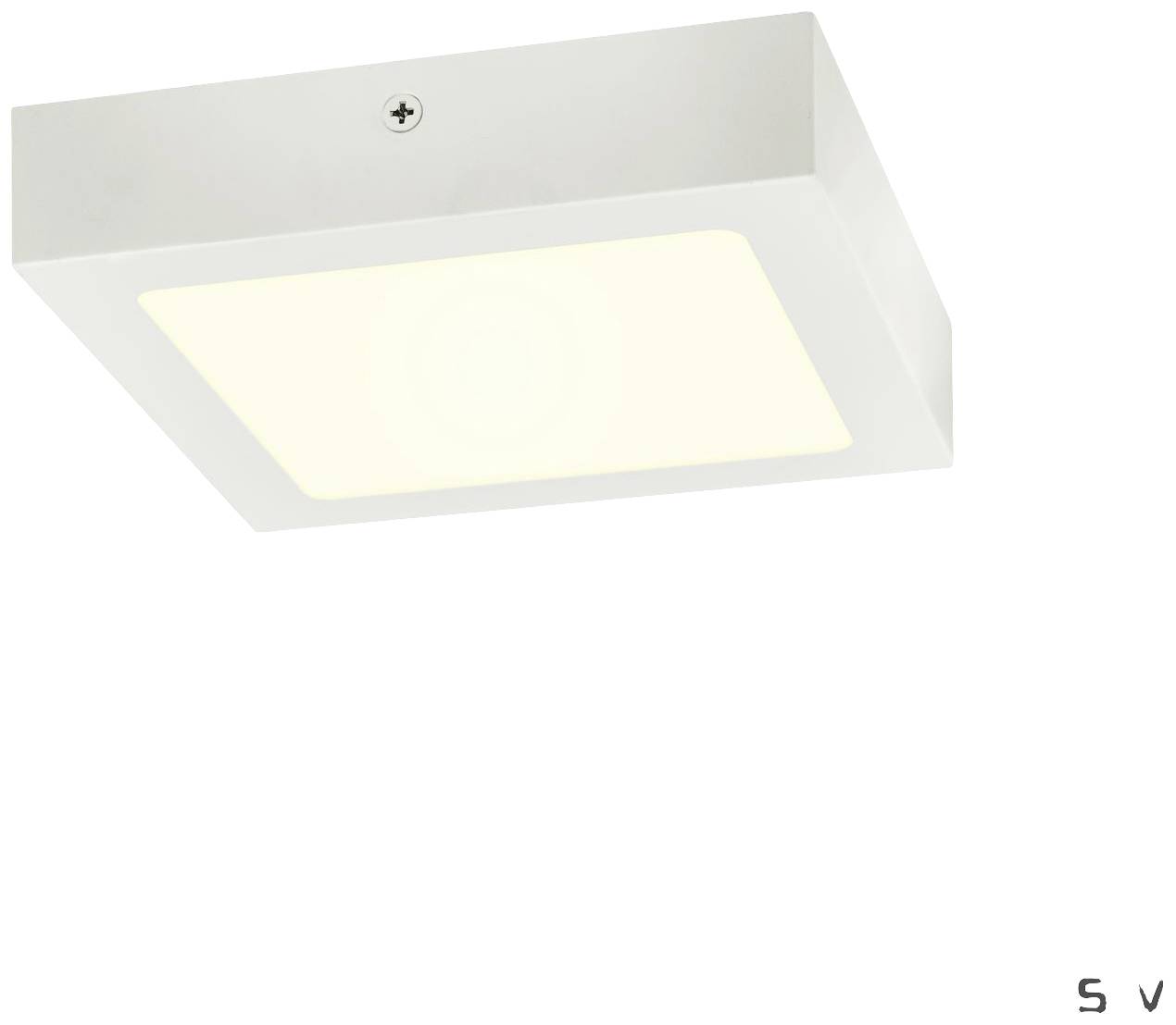 SLV 1004704 SENSER 18 LED-Deckenleuchte LED fest eingebaut 12 W Weiß