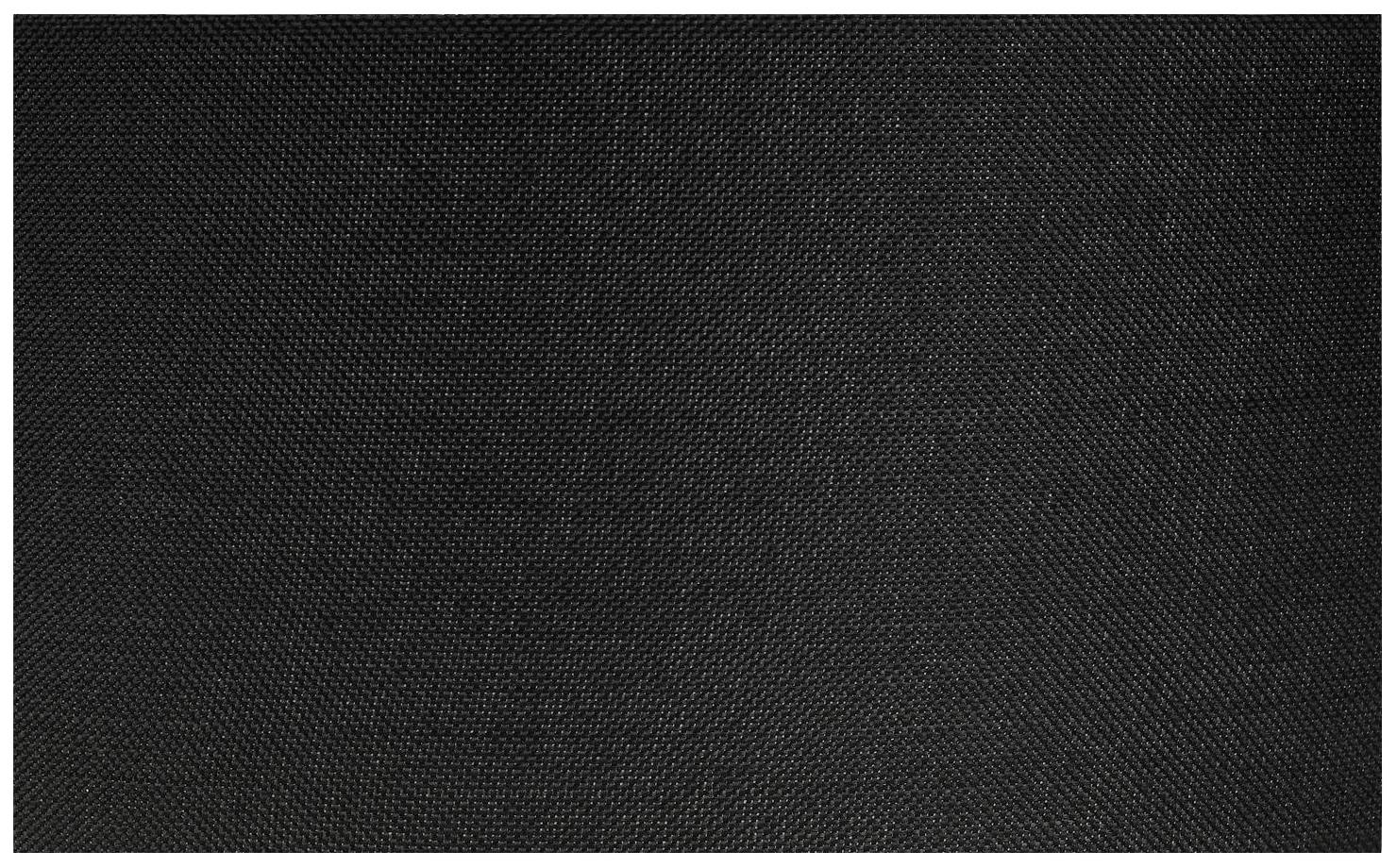 Schwarzer Stoff mit feiner Textur, gleichmäßig beleuchtet.