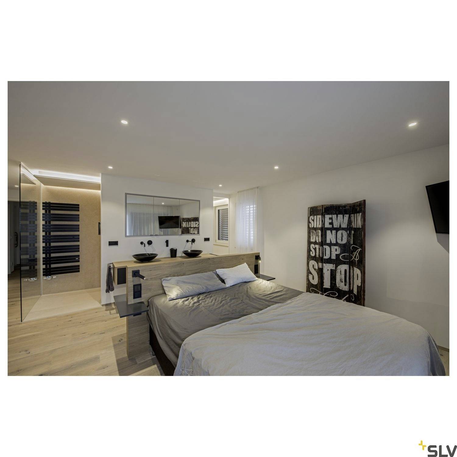 SLV 1002099 PATTA-I LED-Einbauleuchte LED fest eingebaut Weiß