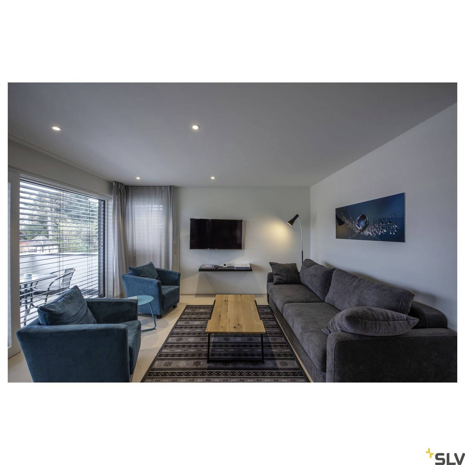 SLV 1002099 PATTA-I LED-Einbauleuchte LED fest eingebaut Weiß