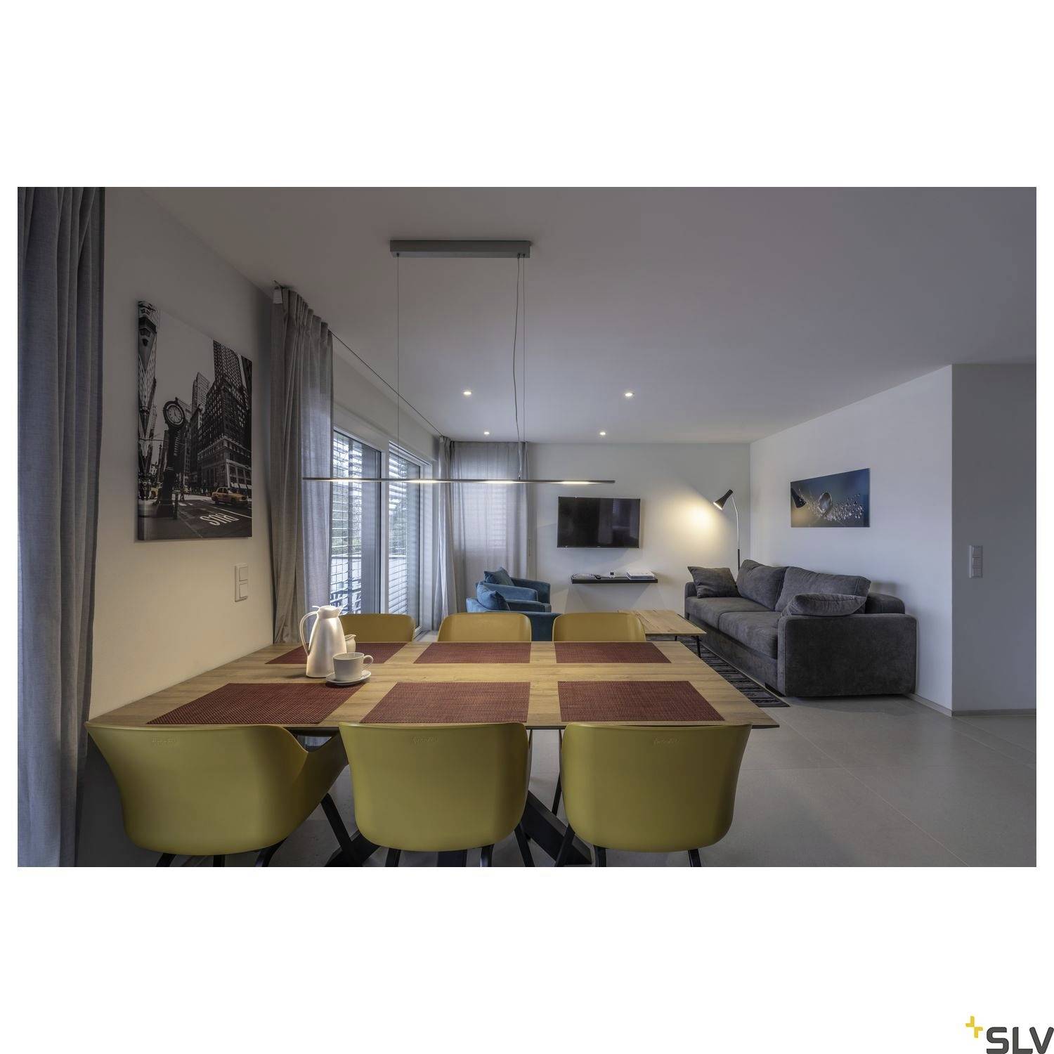 SLV 1002099 PATTA-I LED-Einbauleuchte LED fest eingebaut Weiß