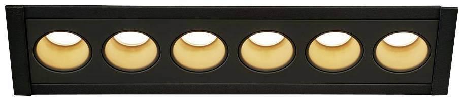 SLV 1005415 MILANDOS 6 LED-Einbauleuchte LED fest eingebaut Schwarz