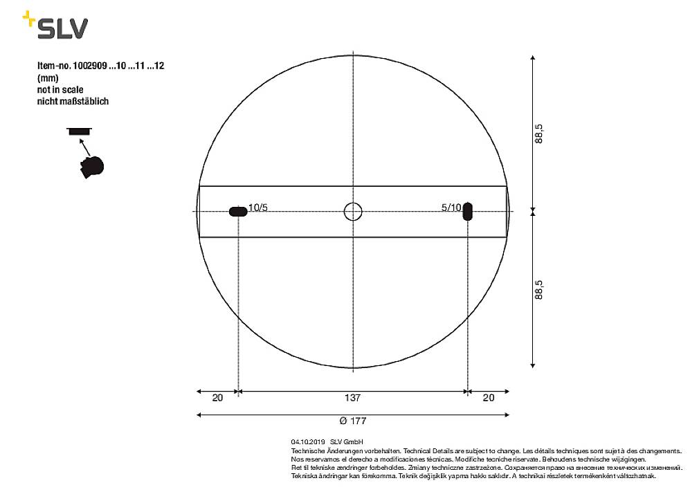 SLV ONE 60 1002910 LED-Pendelleuchte LED fest eingebaut 25W Weiß