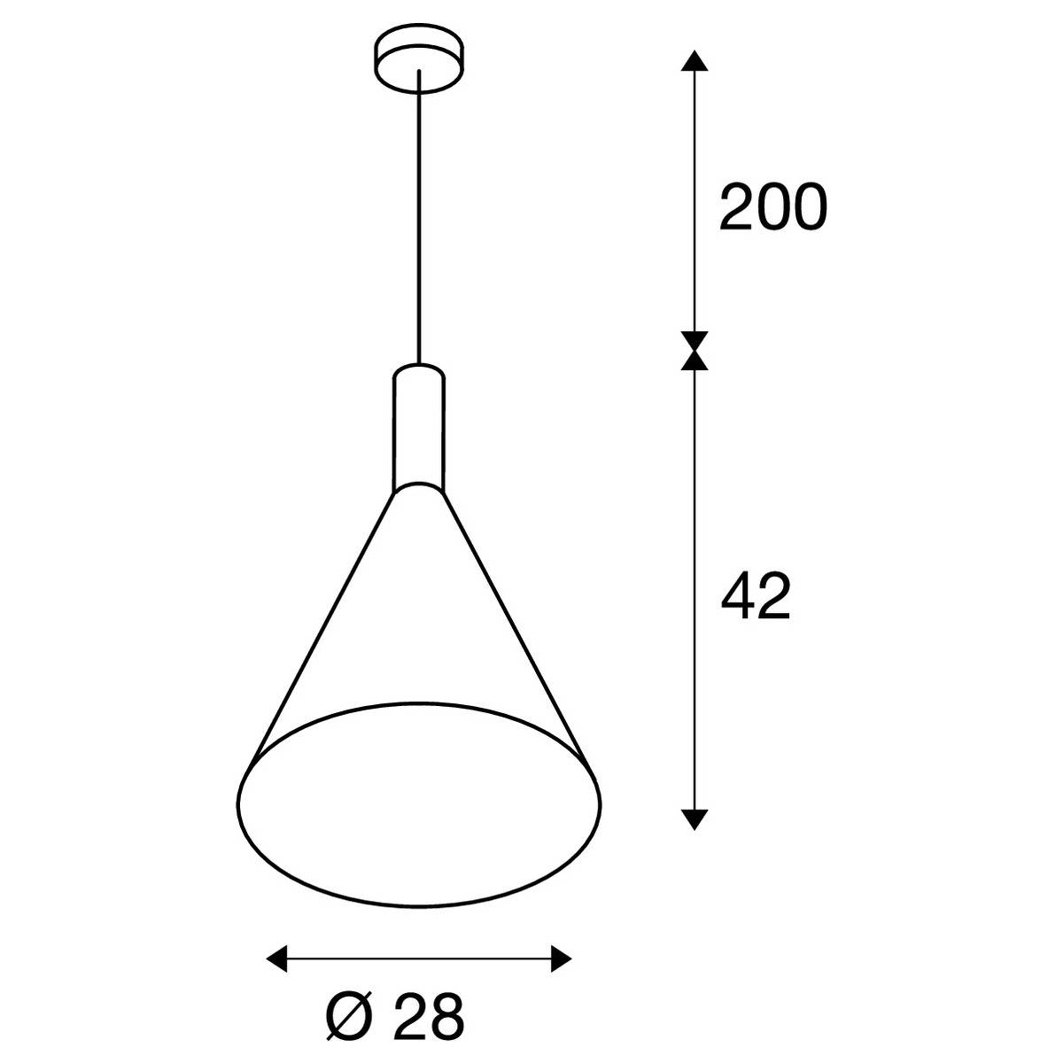 SLV PHELIA 20 1002950 Pendelleuchte E27 23W Gold