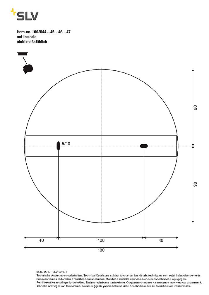 SLV PANEL 60 1003045 LED-Pendelleuchte LED fest eingebaut 34W Weiß