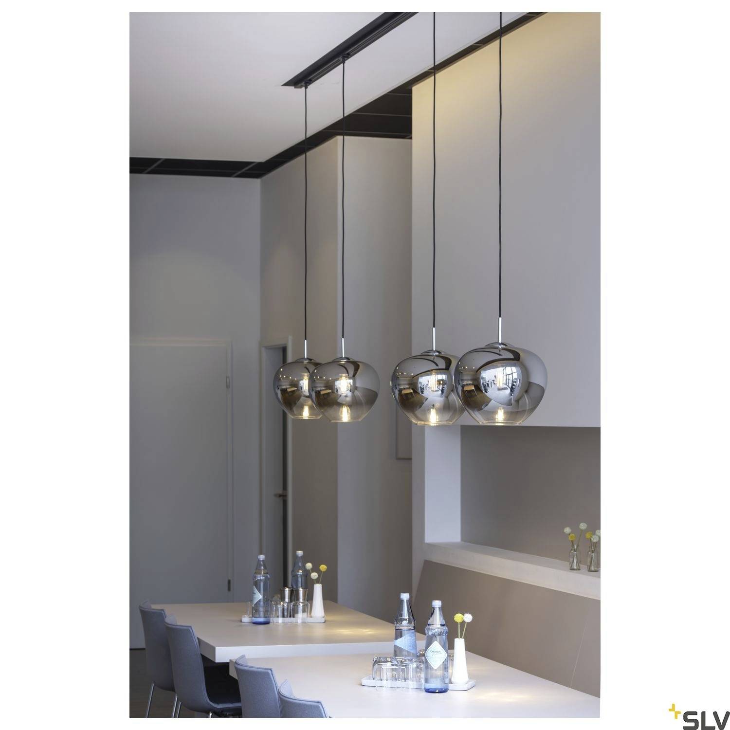 SLV PANTILO CONVEX 29 1003443 Pendelleuchte E27 40W Chrom