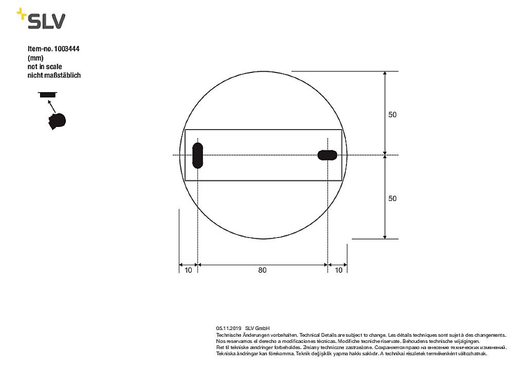 SLV PANTILO CONVEX 40 1003444 Pendelleuchte E27 40W Chrom