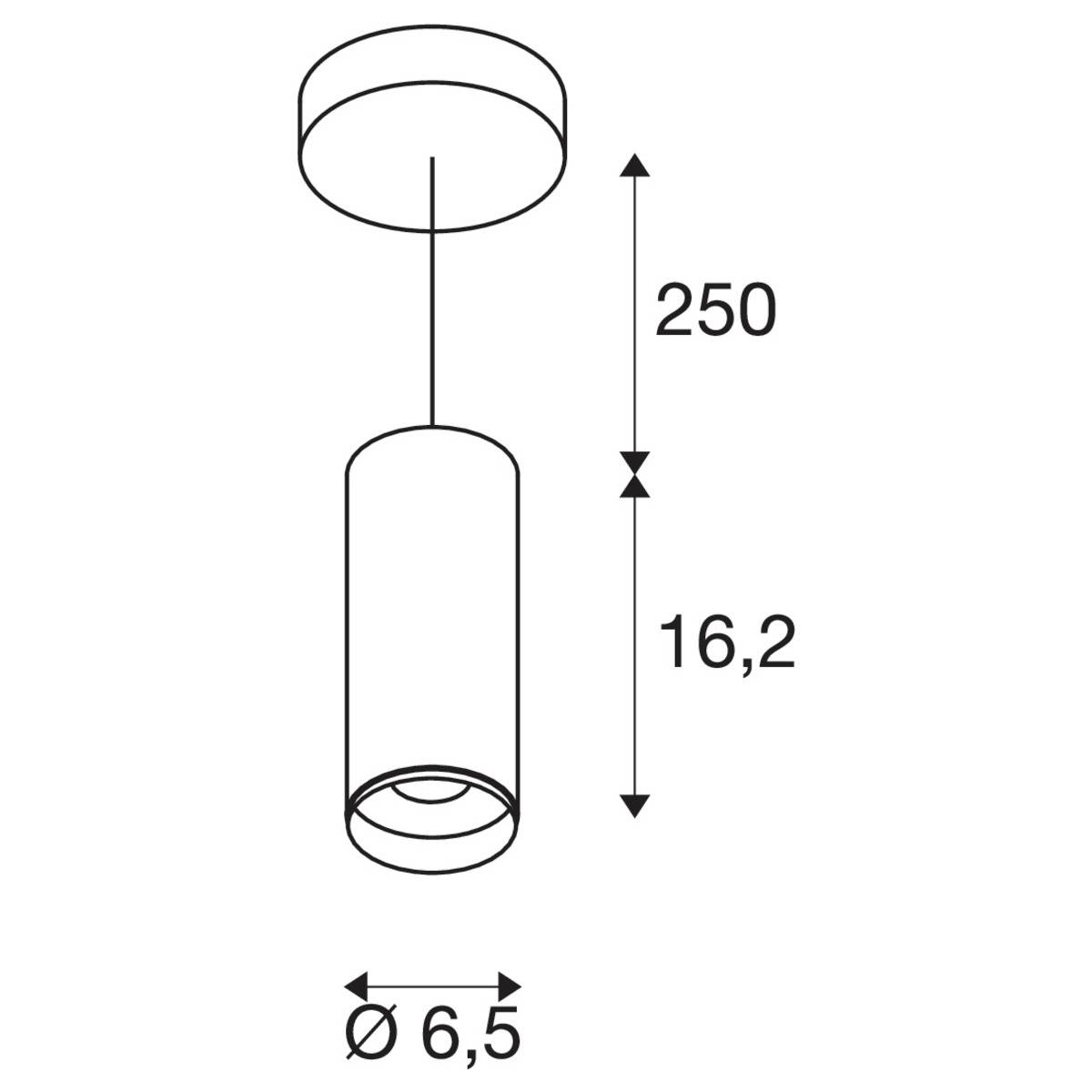 SLV NUMINOS S 1004151 LED-Pendelleuchte LED fest eingebaut 11W Weiß