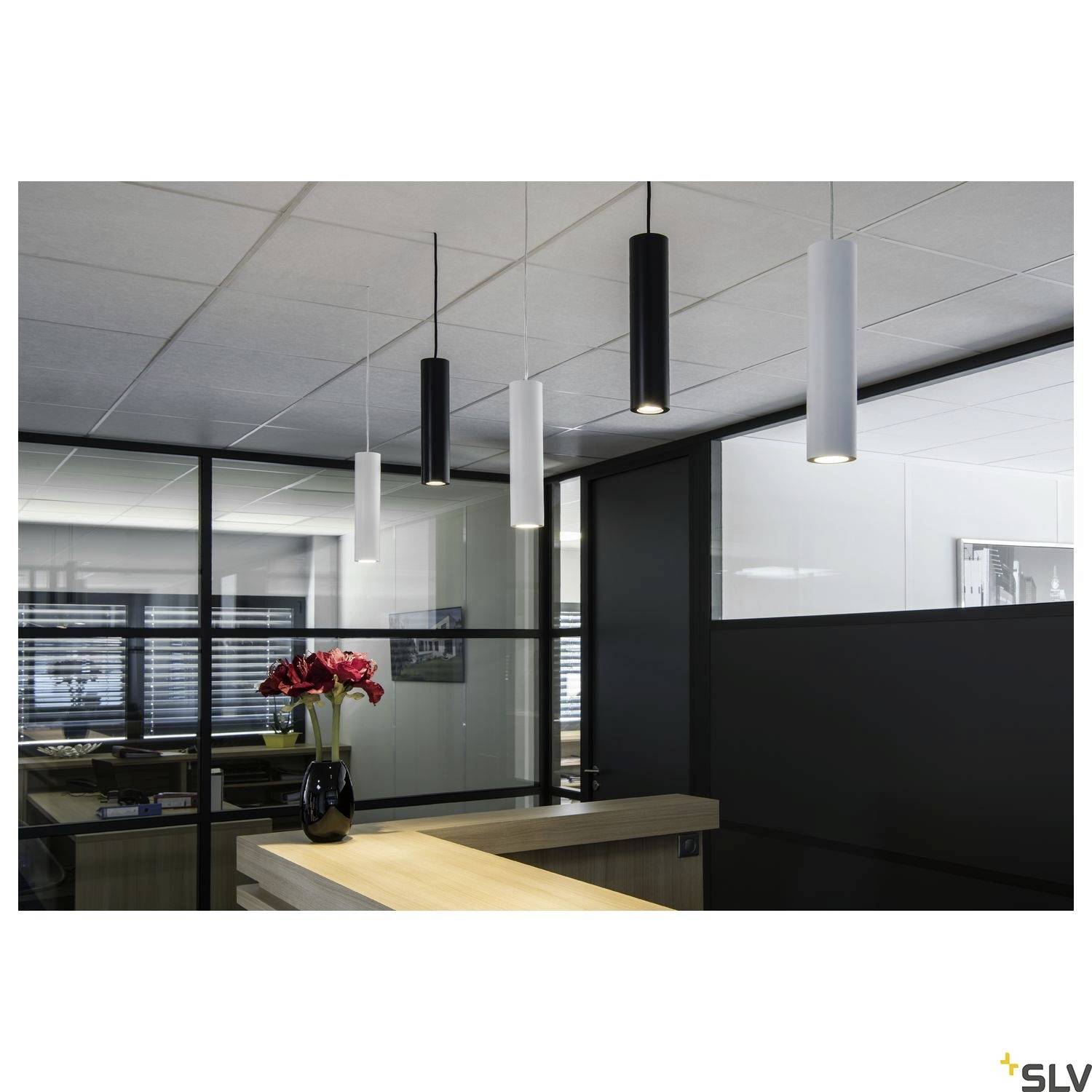 SLV ENOLA B 151851 Pendelleuchte Energiesparlampe GU10 50W Weiß