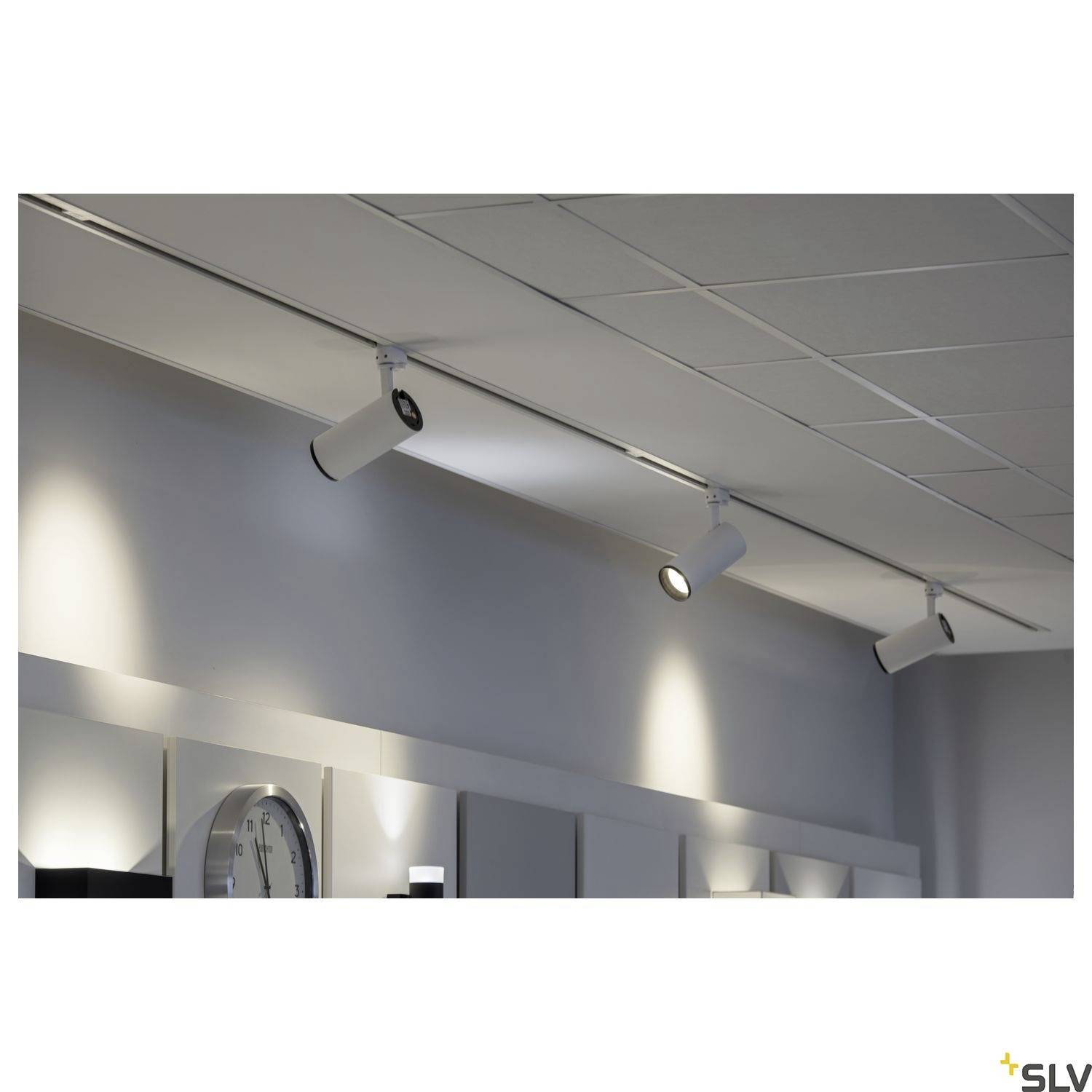 SLV NUMINOS M LED-Schienenstrahler 3phasig LED fest eingebaut 17.5W Weiß