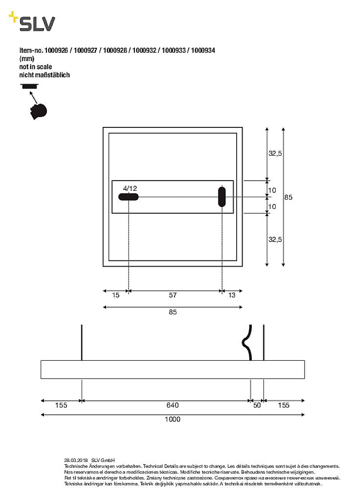 SLV Q-LINE ® 1000932 LED-Pendelleuchte LED fest eingebaut 14.1W Weiß