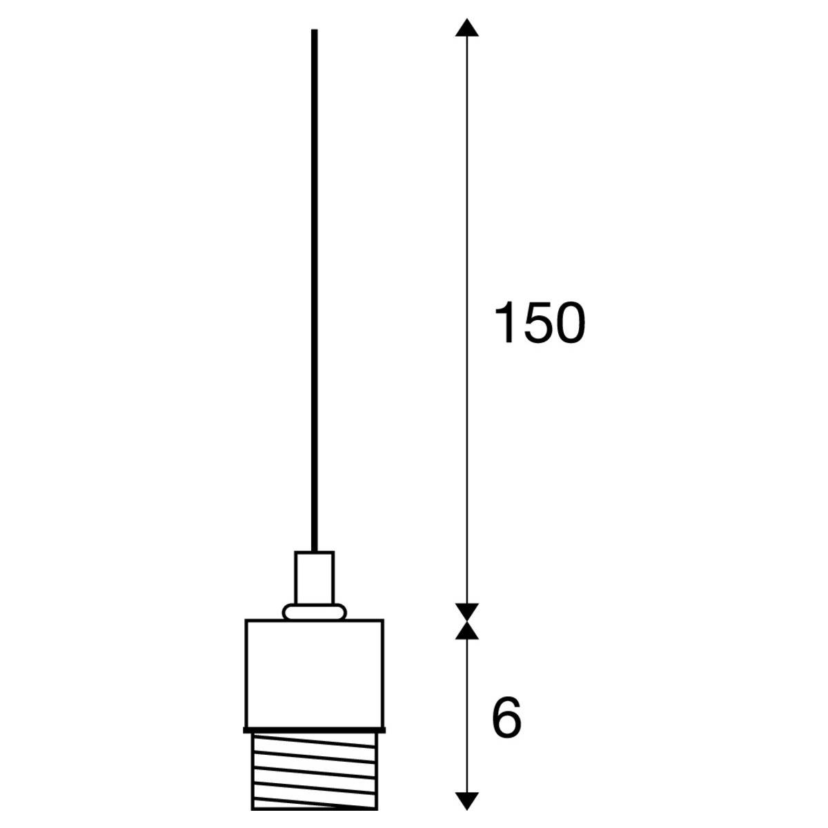 SLV FENDA 132661 Pendelleuchte E27 60W Weiß