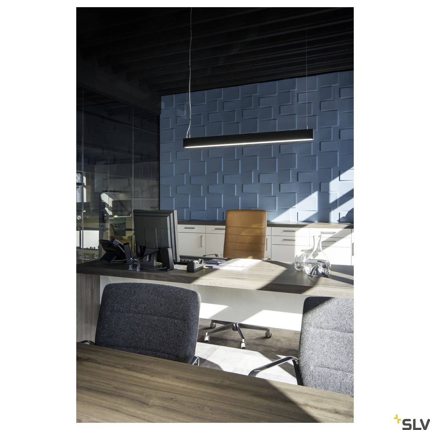 SLV GLENOS 1001403 LED-Pendelleuchte LED fest eingebaut 46W Schwarz