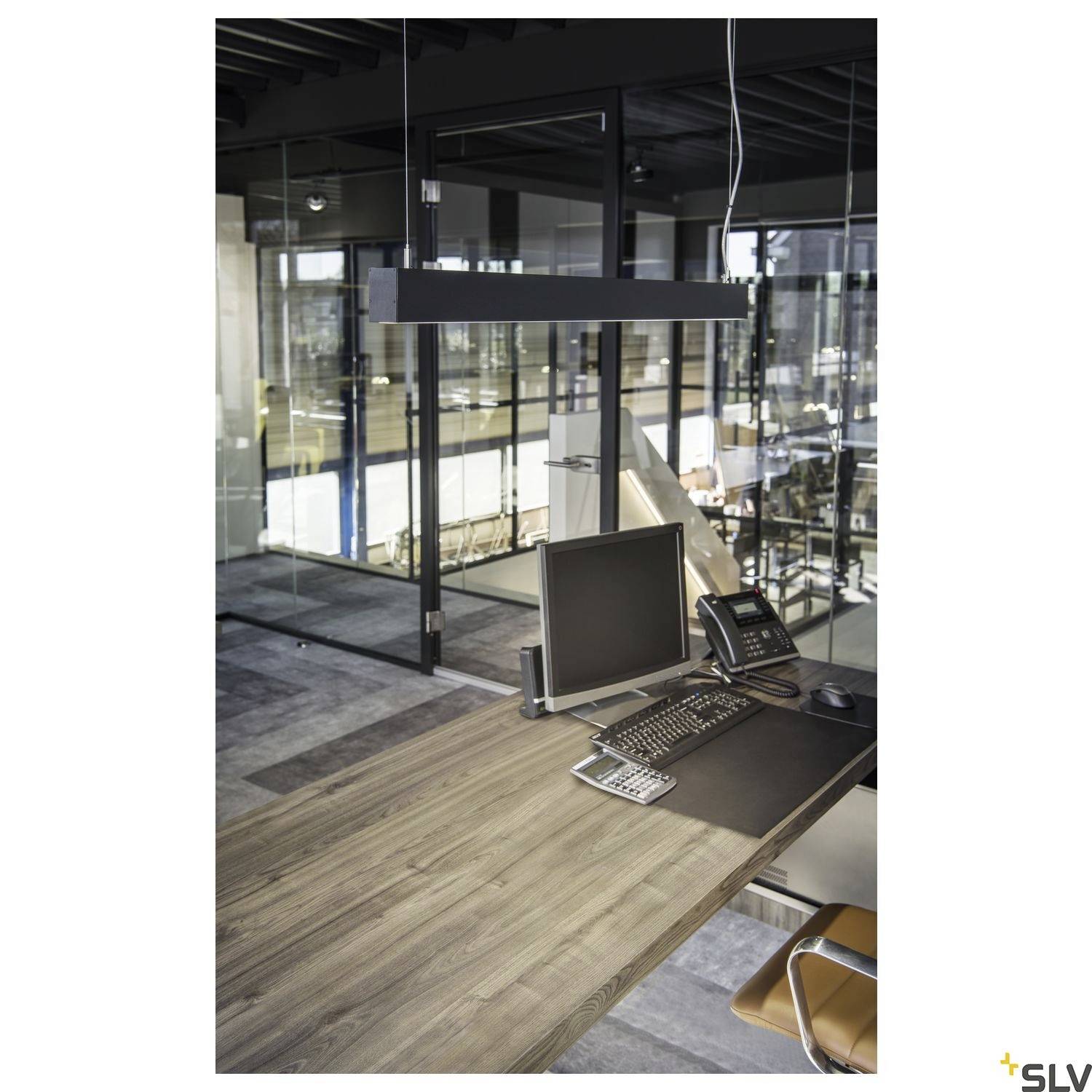 SLV GLENOS 1001403 LED-Pendelleuchte LED fest eingebaut 46W Schwarz