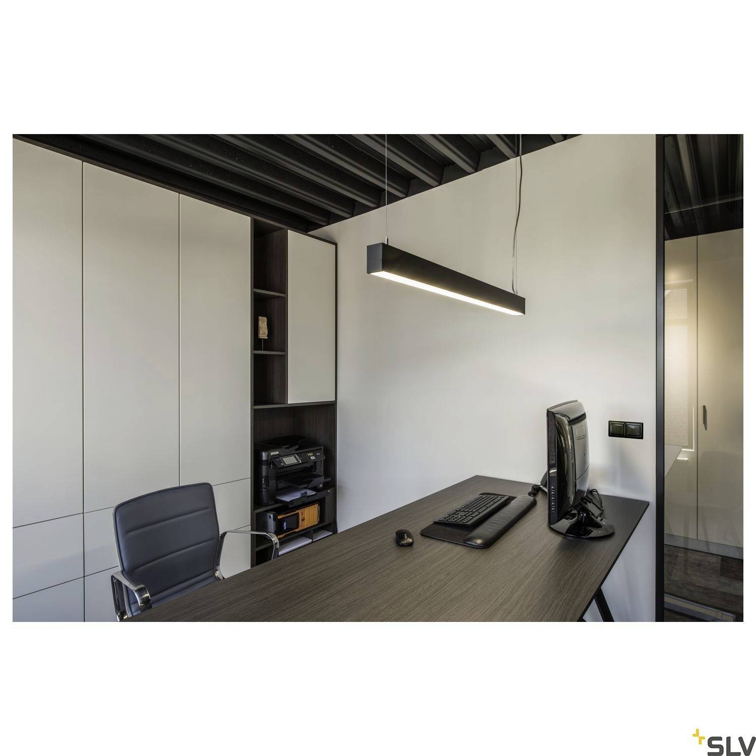 SLV GLENOS 1001403 LED-Pendelleuchte LED fest eingebaut 46W Schwarz