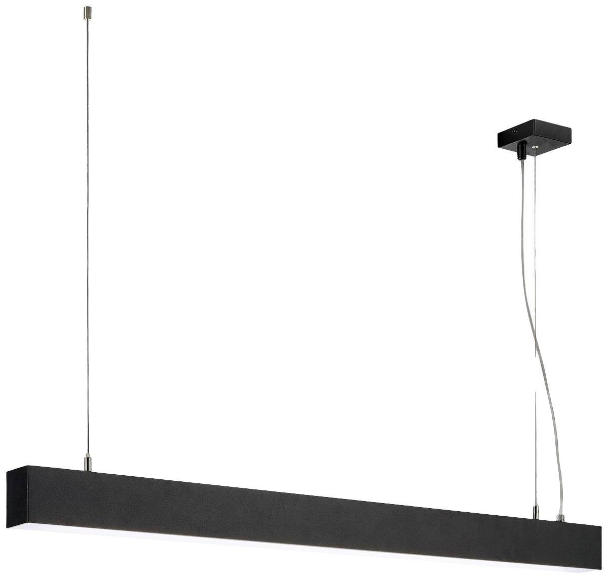 SLV GLENOS 1001403 LED-Pendelleuchte LED fest eingebaut 46W Schwarz