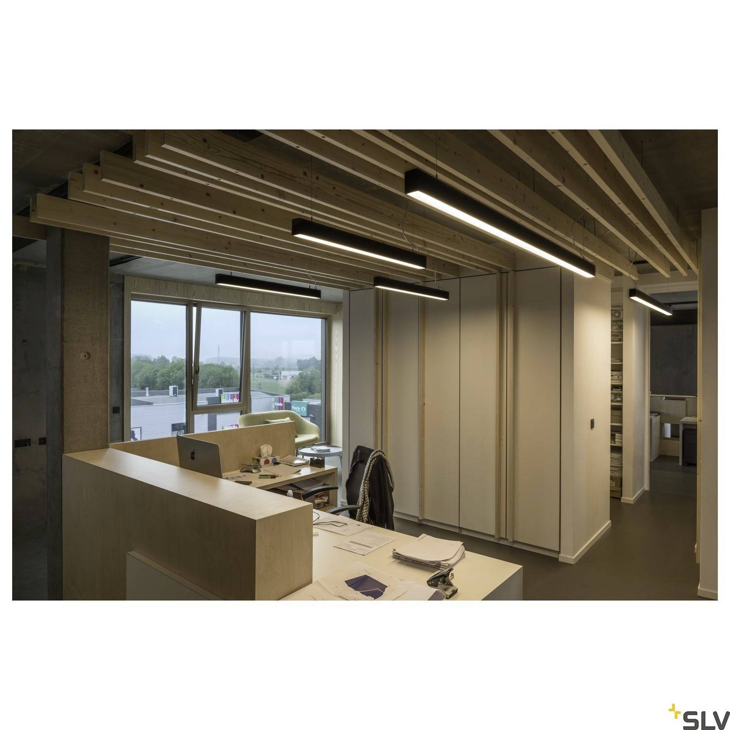 SLV GLENOS 1001409 LED-Pendelleuchte LED fest eingebaut 46W Schwarz