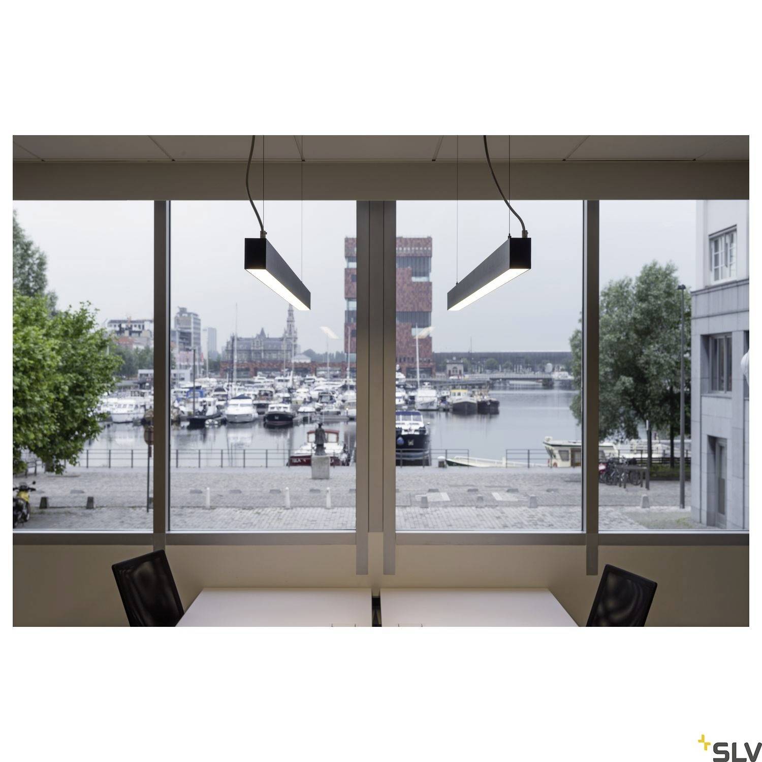 SLV GLENOS 1001409 LED-Pendelleuchte LED fest eingebaut 46W Schwarz