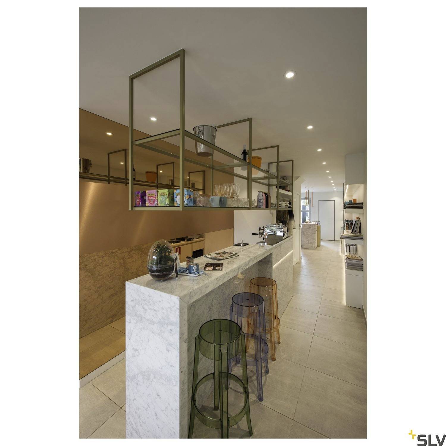 SLV HELIA 30 1002172 LED-Pendelleuchte LED fest eingebaut 10W Gold