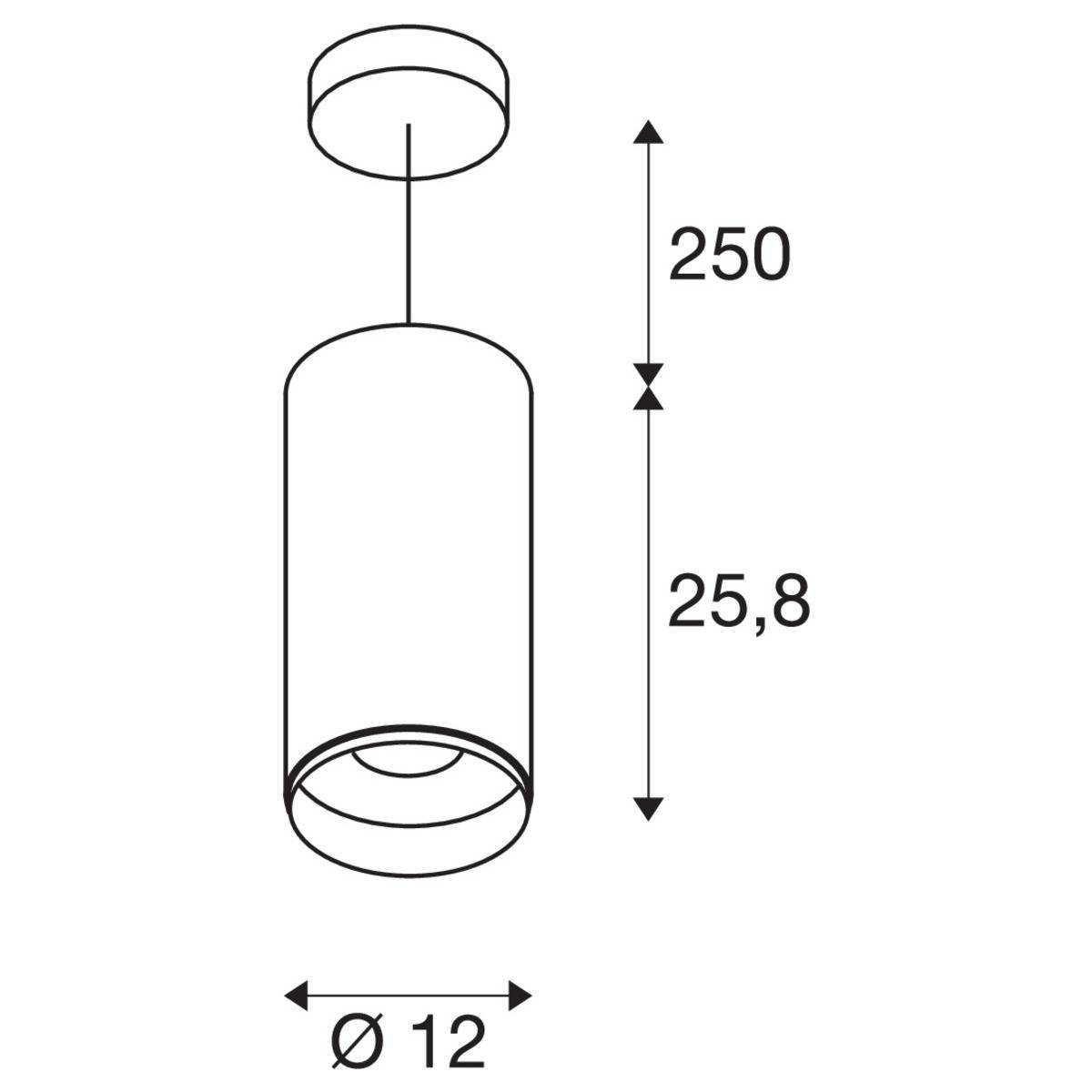 SLV NUMINOS XL 1005715 LED-Pendelleuchte LED fest eingebaut 36W Weiß