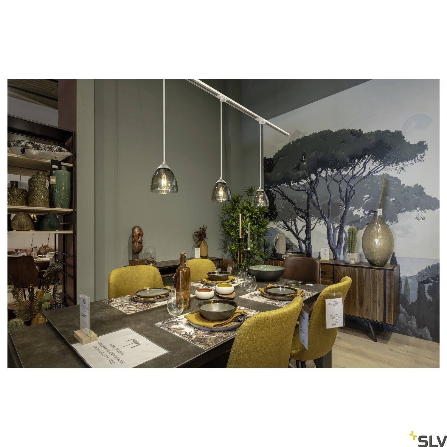 SLV PARA CONE GL 1006160 Pendelleuchte GU10 25W Weiß