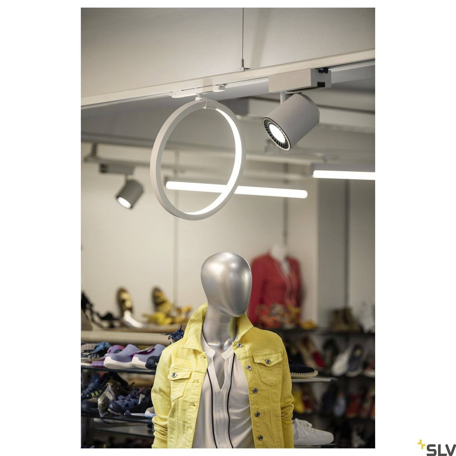 SLV ONE 40 TRACK LED-Schienenstrahler 3phasig LED fest eingebaut Weiß