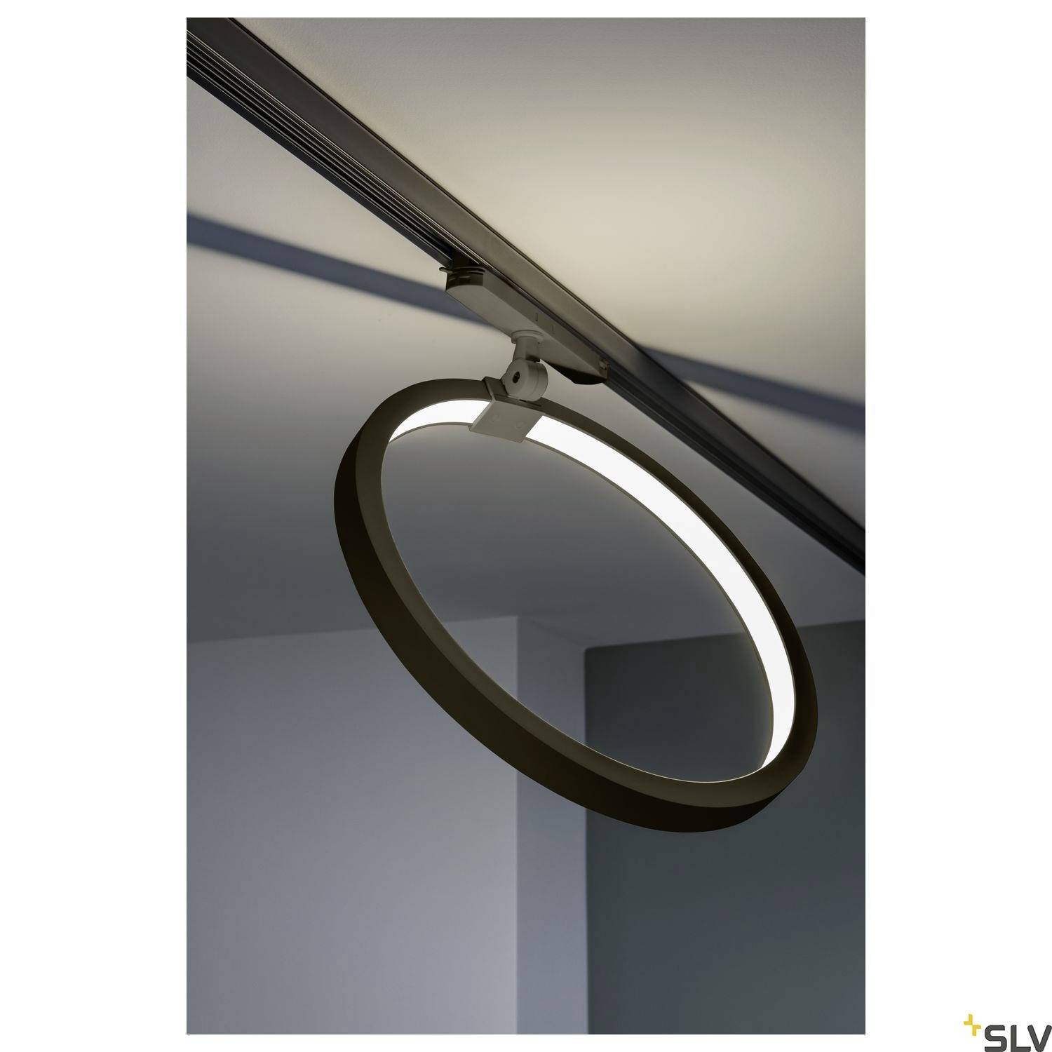 SLV ONE 40 TRACK LED-Schienenstrahler 3phasig LED fest eingebaut Schwarz