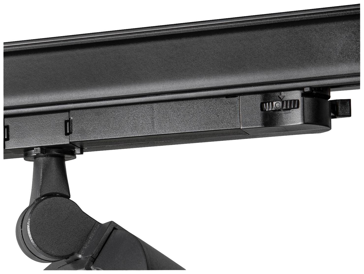 SLV ONE 40 TRACK LED-Schienenstrahler 3phasig LED fest eingebaut Schwarz