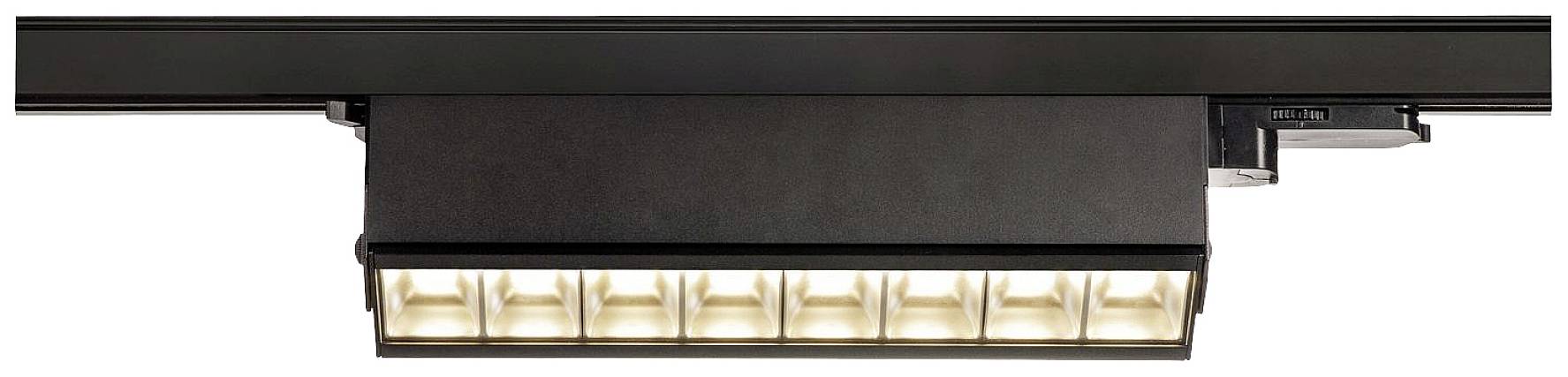 SLV SIGHT MOVE LED-Schienenstrahler 3phasig LED fest eingebaut Schwarz