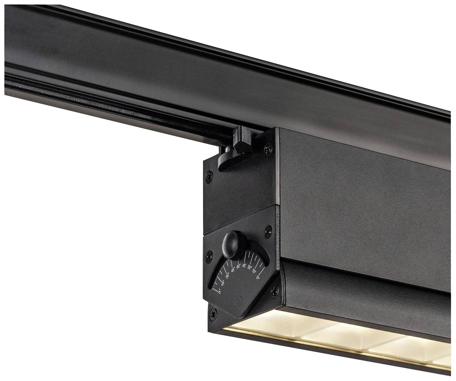 SLV SIGHT MOVE LED-Schienenstrahler 3phasig LED fest eingebaut Schwarz