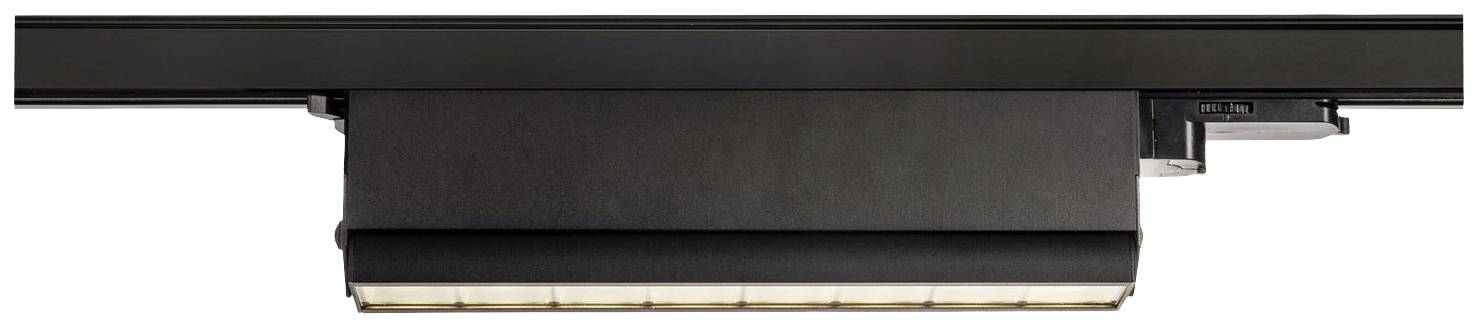 SLV SIGHT MOVE LED-Schienenstrahler 3phasig LED fest eingebaut Schwarz
