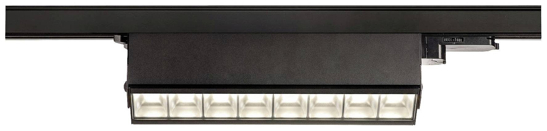 SLV SIGHT MOVE LED-Schienenstrahler 3phasig LED fest eingebaut Schwarz