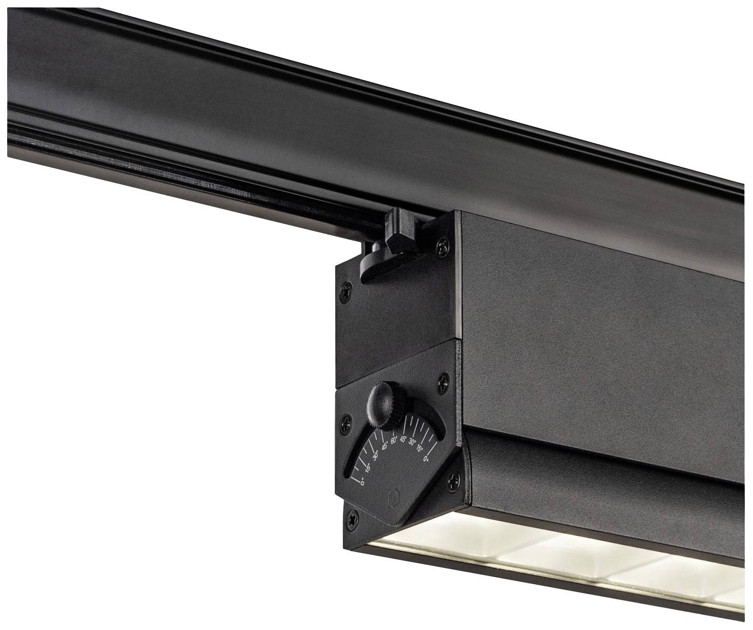 SLV SIGHT MOVE LED-Schienenstrahler 3phasig LED fest eingebaut Schwarz