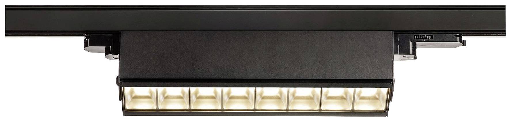 SLV SIGHT MOVE LED-Schienenstrahler 3phasig LED fest eingebaut Schwarz