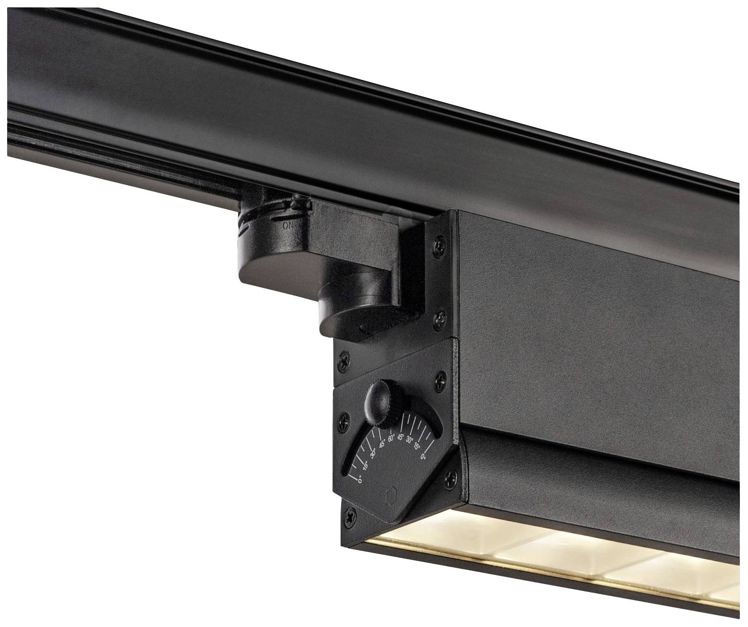 SLV SIGHT MOVE LED-Schienenstrahler 3phasig LED fest eingebaut Schwarz