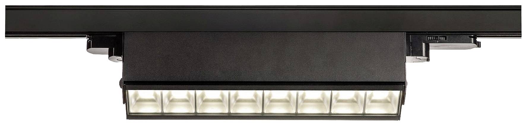 SLV SIGHT MOVE LED-Schienenstrahler 3phasig LED fest eingebaut Schwarz