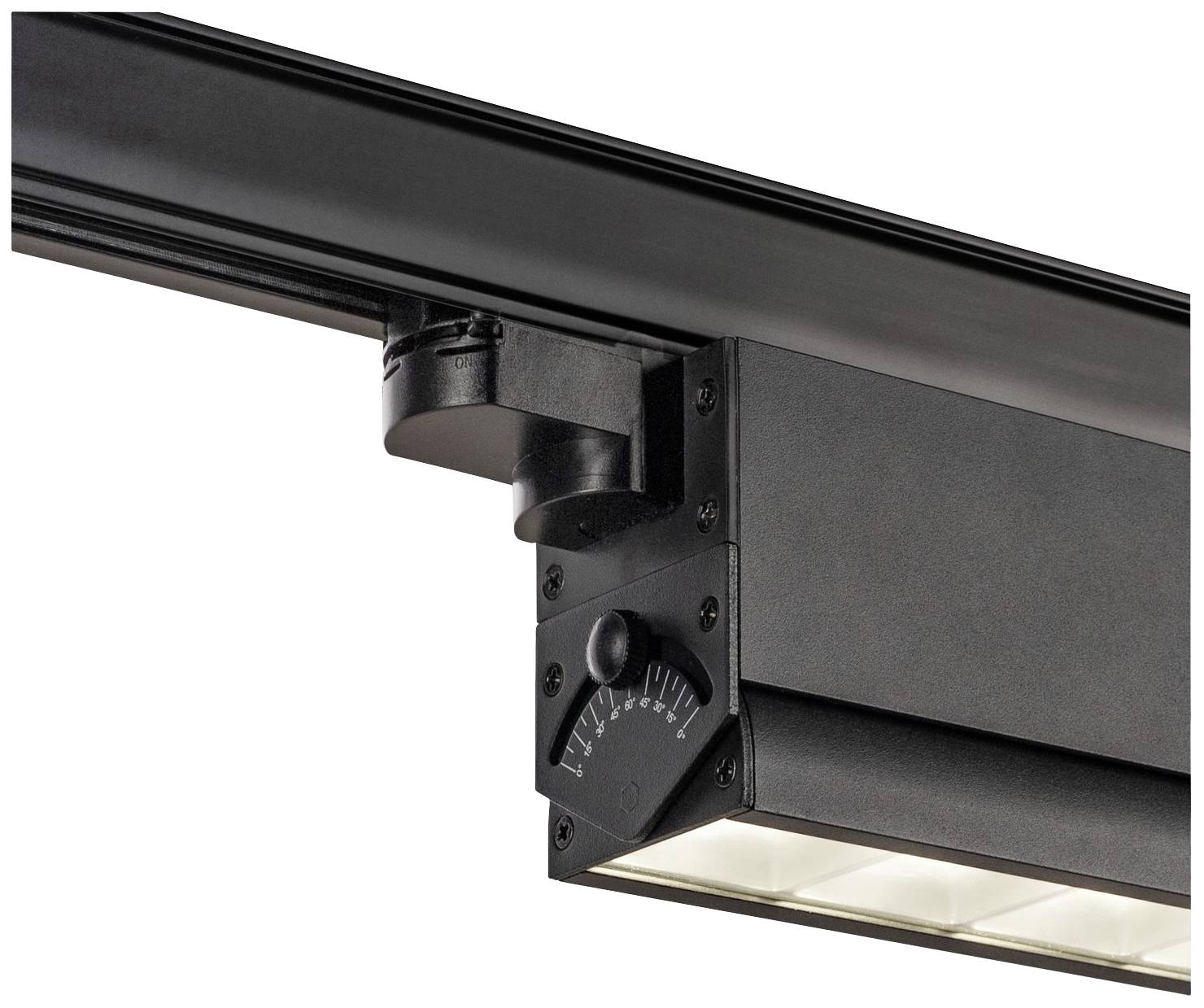 SLV SIGHT MOVE LED-Schienenstrahler 3phasig LED fest eingebaut Schwarz