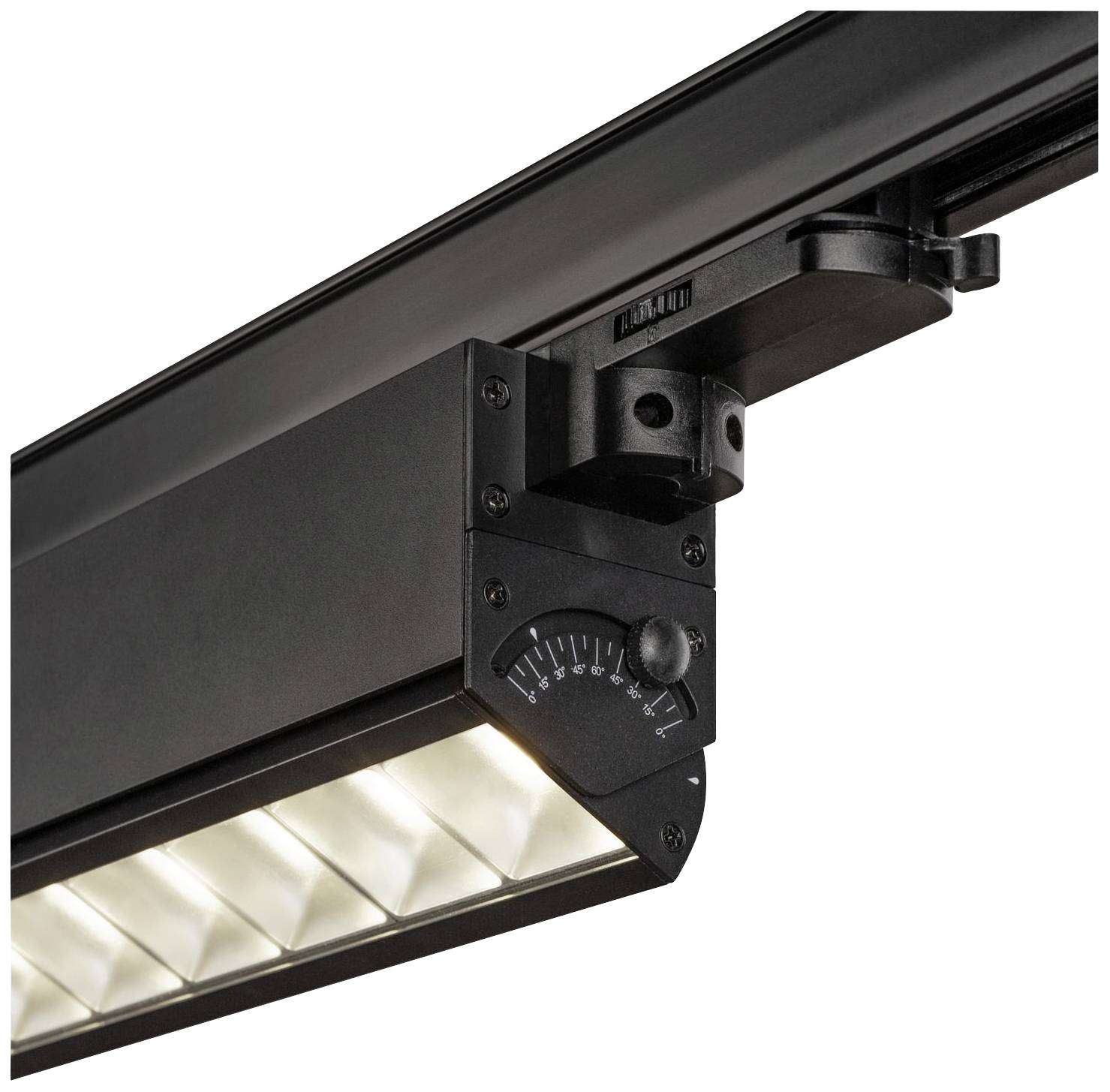 SLV SIGHT MOVE LED-Schienenstrahler 3phasig LED fest eingebaut Schwarz
