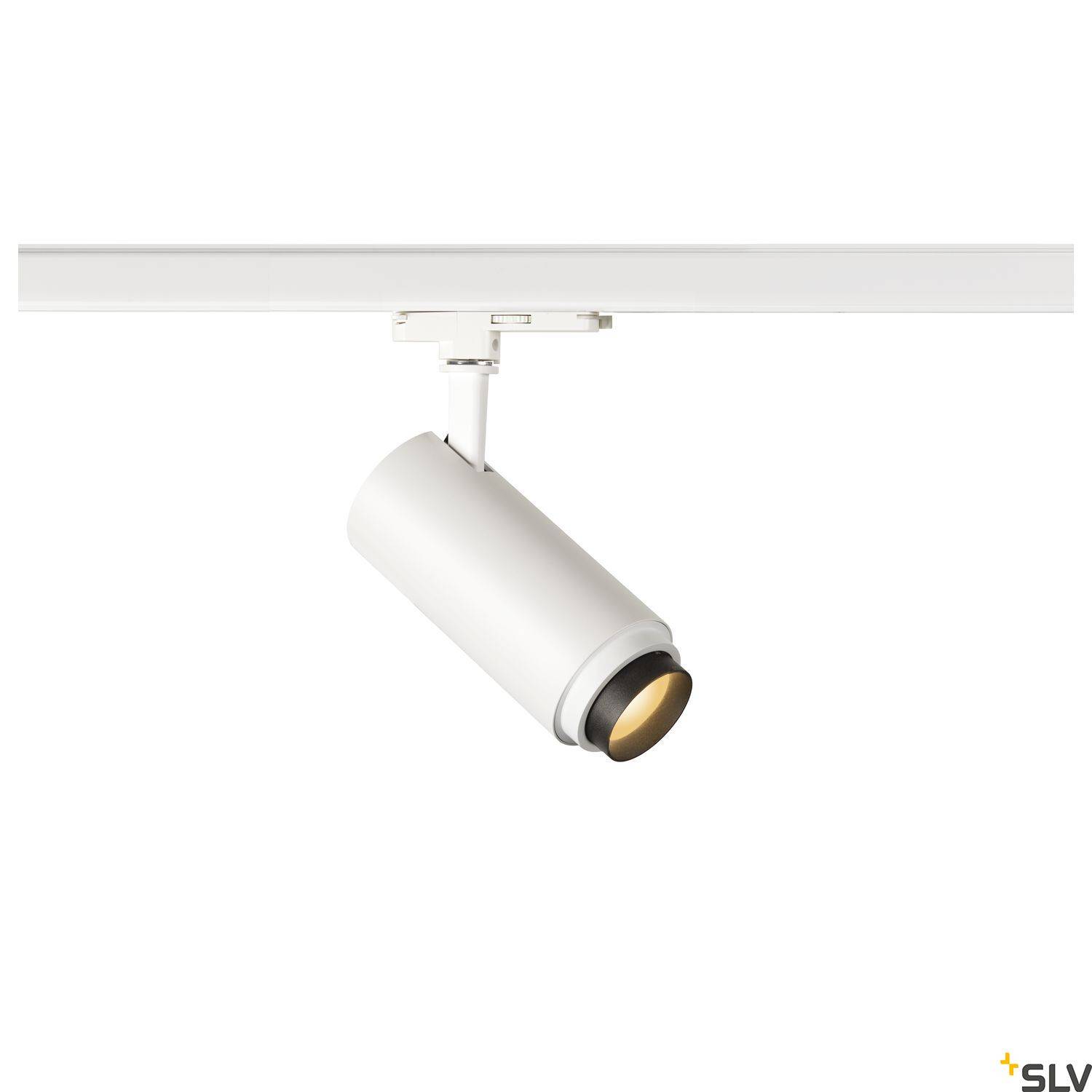 SLV NUMINOS ZOOM M LED-Schienenstrahler 3phasig LED fest eingebaut 20W Weiß
