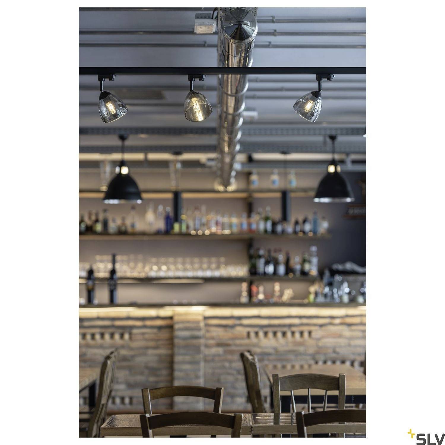 SLV PARA CONE GL LED-Schienenstrahler GU10 25W Schwarz