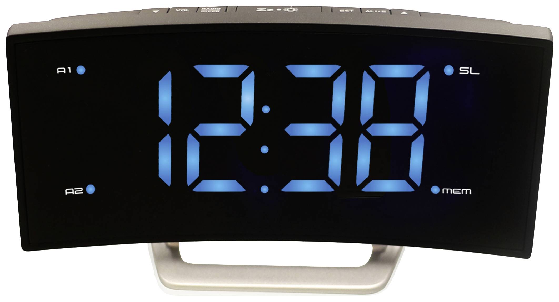 Roxx CR 302 Radiowecker UKW UKW, USB Akku-Ladefunktion, Weckfunktion Schwarz