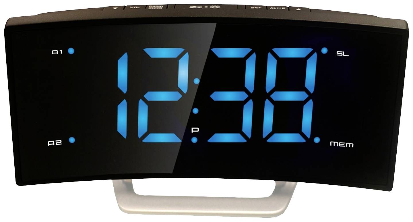 Roxx CR 302 Radiowecker UKW UKW, USB Akku-Ladefunktion, Weckfunktion Schwarz