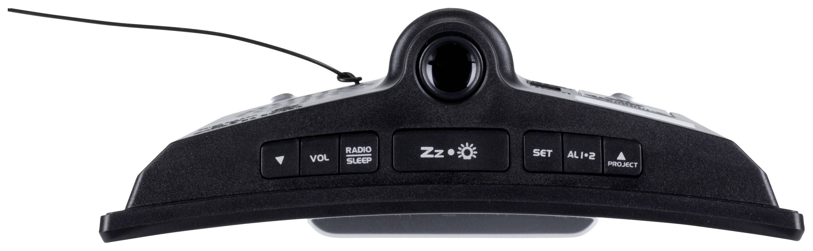 Roxx CR 302P Radiowecker UKW USB Akku-Ladefunktion, Weckfunktion Schwarz