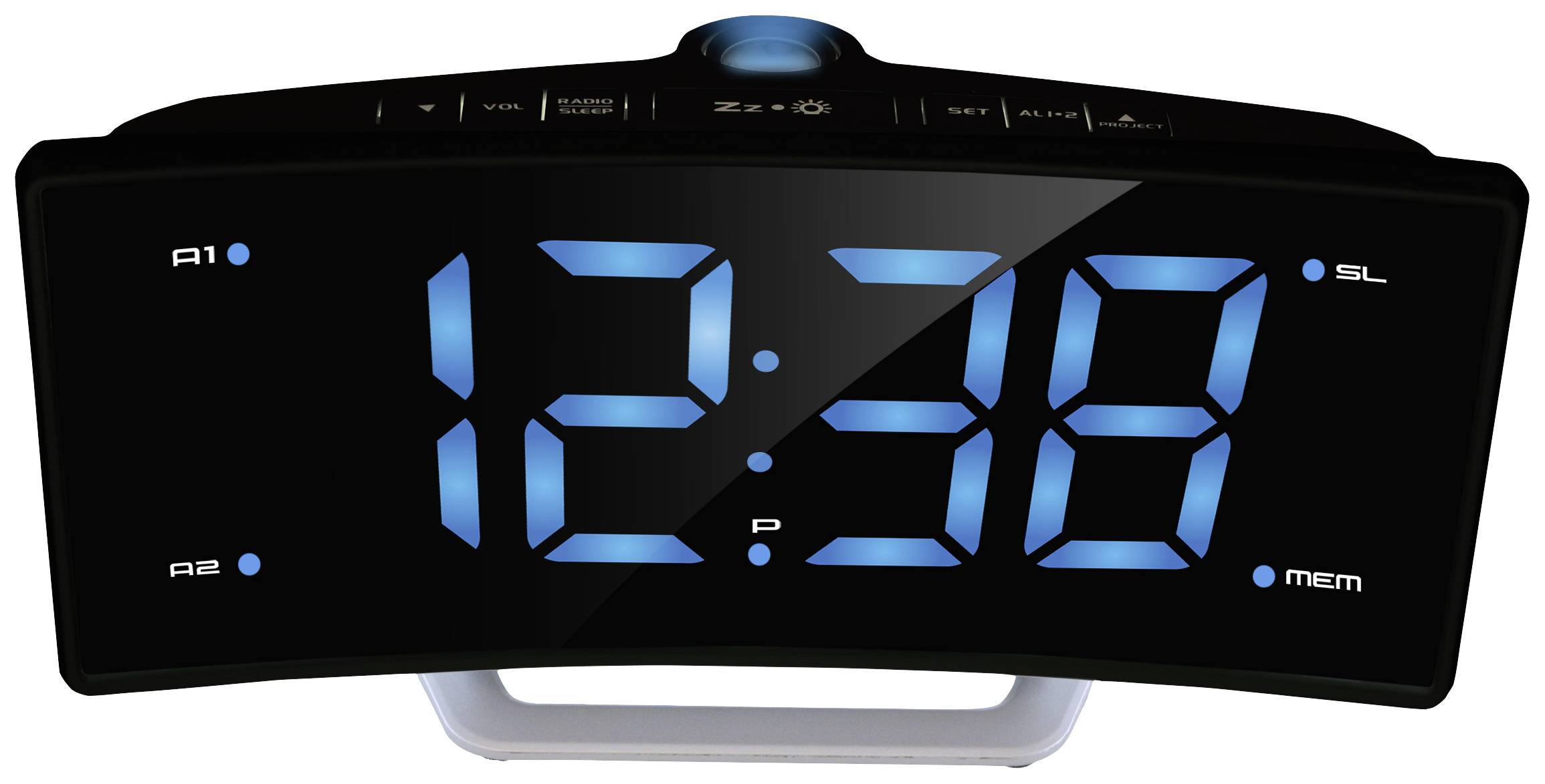 Roxx CR 302P Radiowecker UKW USB Akku-Ladefunktion, Weckfunktion Schwarz