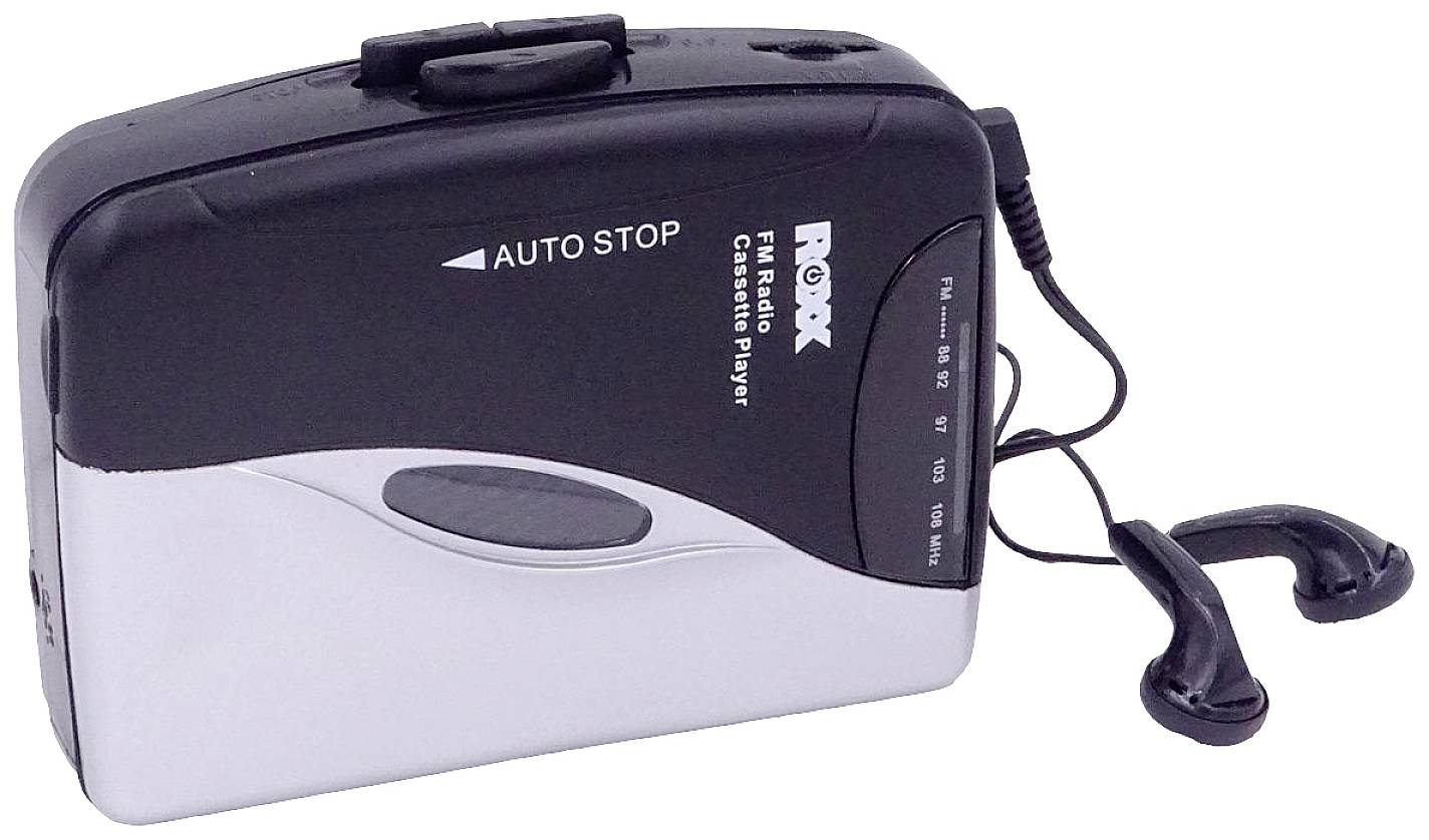 Roxx PCP 300 Tragbarer Kassettenspieler Schwarz/Silber