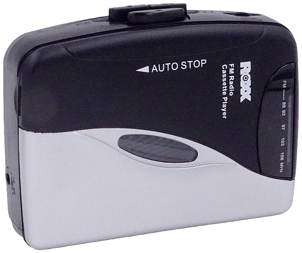 Roxx PCP 300 Tragbarer Kassettenspieler Schwarz/Silber