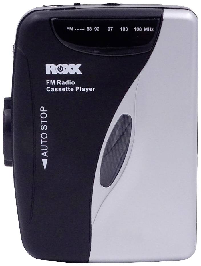 Roxx PCP 300 Tragbarer Kassettenspieler Schwarz/Silber